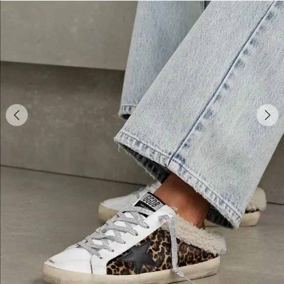 Golden goose leopard and glitter lace sabot - Picture 2 of 2